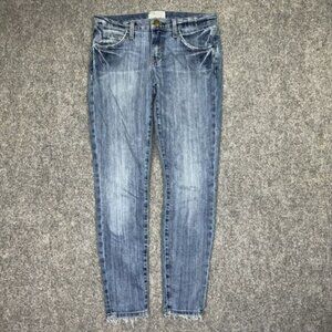Current Elliot Jeans Womens Size 27 Blue Denim The Stiletto 80’s Ankle